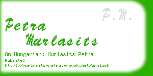 petra murlasits business card